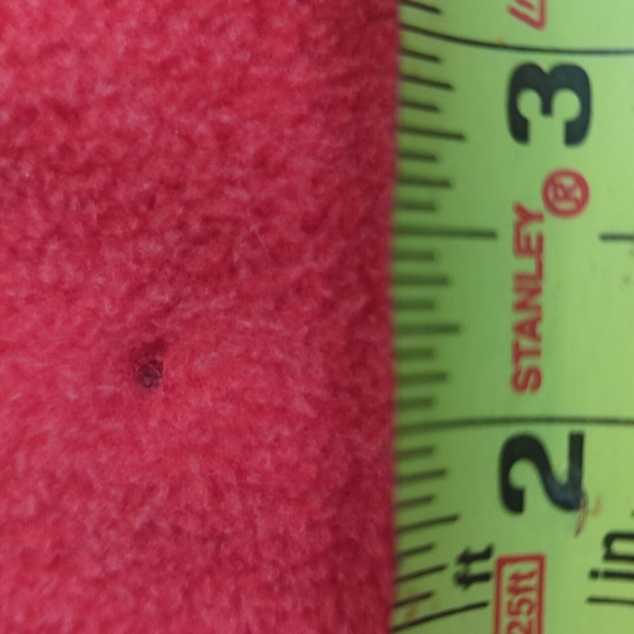 The North Face men's L Large 1/4 zip fleece red + black - Picture 5 of 10